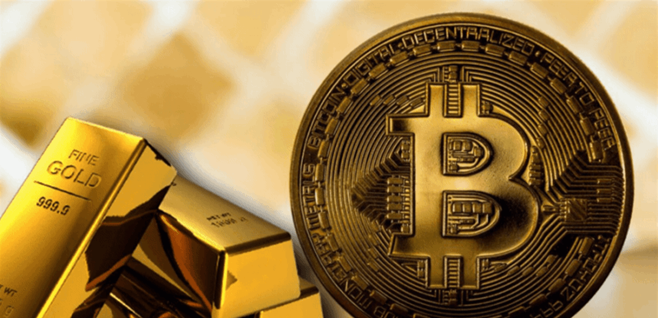 ذهب و بيتكوين