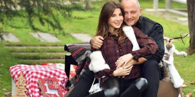 الفنانة نانسي عجرم وزوجها فادي الهاشم