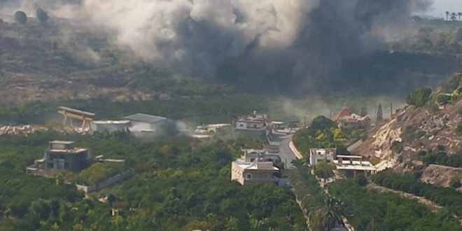 القصف الإسرائيلي على جنوب لبنان