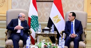 رئيس الحكومة المصرية مصطفى مدبولي رئيس الحكومة اللبنانية نواف سلام